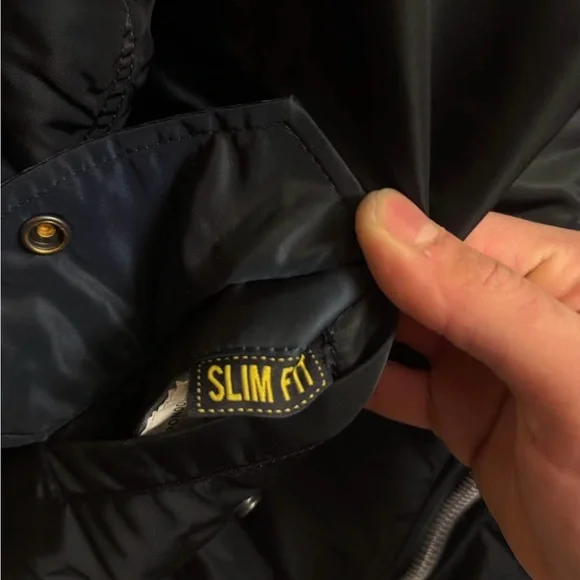 Alpha Industries MA-1 Heritage Blue Bomber Jacket (Medium - Slim Fit) - Picture 2 of 6
